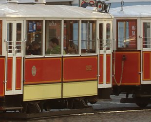 main picture historical tram Prague